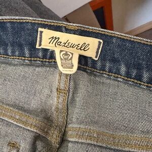 Madewell Blue Jeans Classic Denim with Gold Stitching